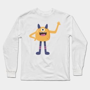 Cute one eye monster Long Sleeve T-Shirt